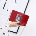 thumbnail image 4 of Female Student Wallet Fashion Buckle Wallet Card Holder Square Handbag（Red）, 4 of 8