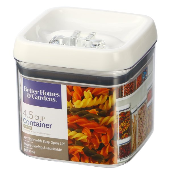 Better Homes & Gardens Flip-Tite Square Container, 4.5 Cups - Walmart