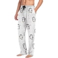 thumbnail image 4 of GZHJMY Penguin Pajama Pants for Men, Lounge Pants Lightweight Men Pajama Bottoms with Drawstring Pockets, Christmas New Year Birthday Gifts, Medium, 4 of 6