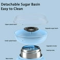 thumbnail image 3 of Cotton Candy Machine, Cotton Candy Maker 500W Hard Candy Floss Sugar Maker Machine With Sugar Spoon Birthday Party Gift Blue, 3 of 11