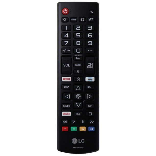 Télécommande LG (AKB75675304) pour Certains Téléviseurs LG - Noir