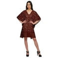 thumbnail image 2 of Moomaya Cutwork Lace Beach Kaftan For Women Printed Bikini Caftan Plus Size, 2 of 6