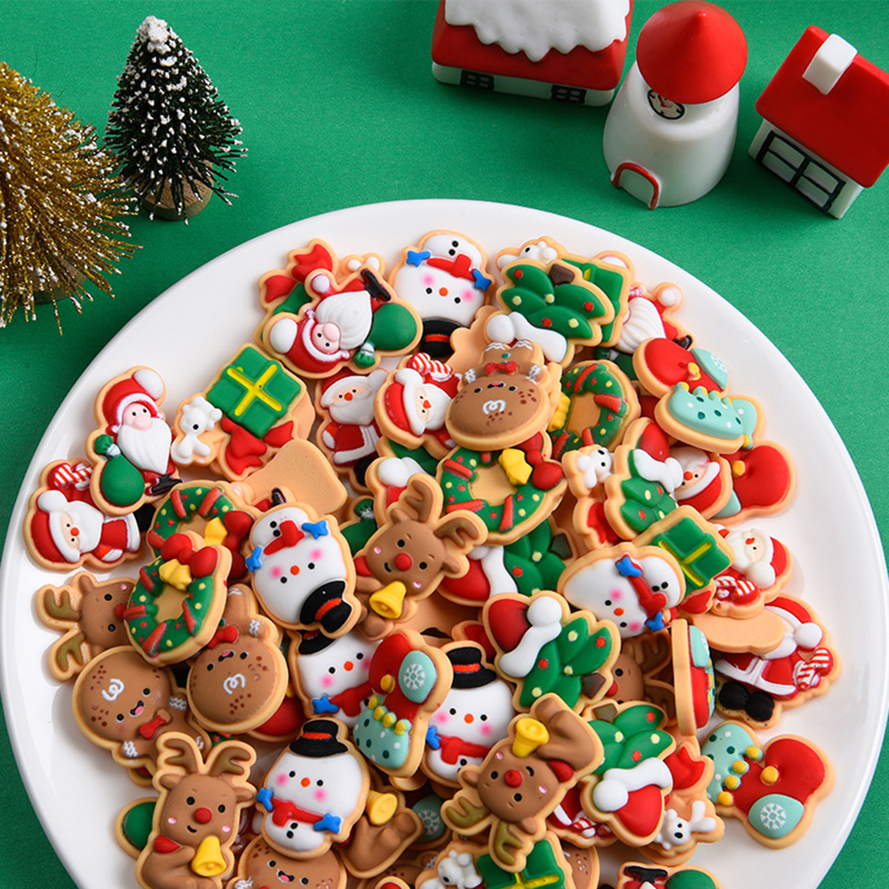 HiMiss Diy Christmas Cartoon Ornament Waterproof Resin Crafts