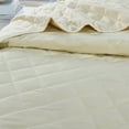 thumbnail image 5 of Home Soft Things 5 Piece Velvet Quilted Bedspread Set - Gardenia - Oversize King (122" x 106"), 5 of 6