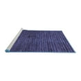 thumbnail image 2 of Ahgly Company Machine Washable Indoor Square Abstract Blue Modern Area Rugs, 8' Square, 2 of 4