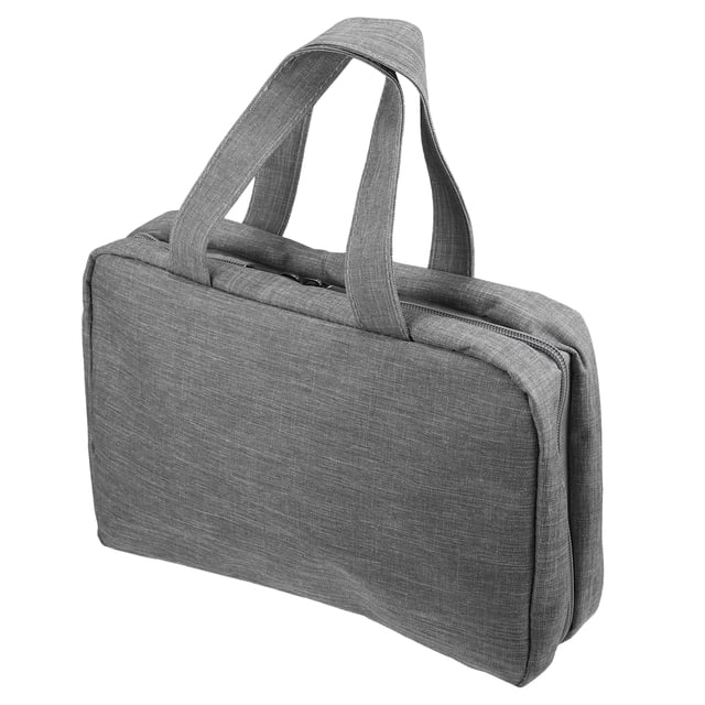 Neceser de viaje Unique Bargains Organizador de maquillaje impermeable poliéster gris