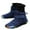 Blue, variant on Kids Winter Snow Boots Boys Girls Wide Toe Box Barefoot Hiking Boots Furry Lined Outdoor Short Booties