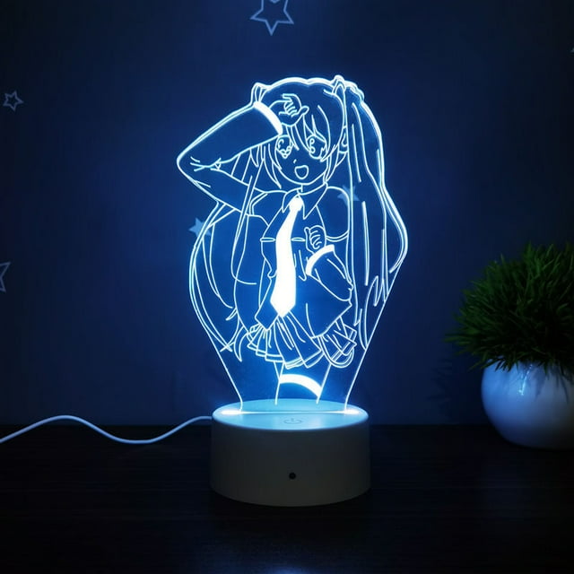 Luz nocturna LED 3D Jujutsus Kaisens que cambia de color para niños