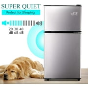 3.5cu.ft Compact Refrigerator Mini Fridge with Freezer, Krib Bling Small Refrigerator with 2 Door