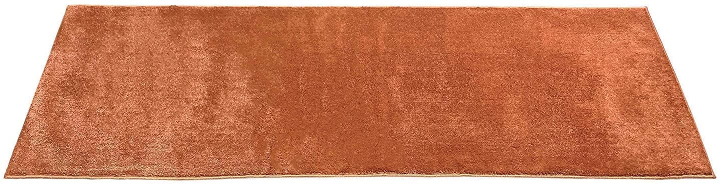 Custom Size Solid Burnt Orange Runner Rug 30 Inch Wide Pick Your Own Size Cut to Size Roll Runner Rug