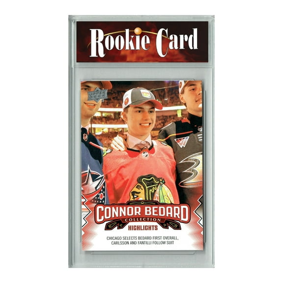 Certified Mint 2023 Upper Deck Connor Bedard Collection #7 Drafted 1st Overall Rookie Card