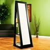 Contemporary Swivel Mirror With Shelves