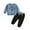 j13-Blue, variant on LIIPEE Autumn Winter Outfit Sets For Boys Baby Letter Print Long Sleeve Pullover Sweatshirts Solid Color Sweatpants 2 Piece Set Kids Casual Comfortable Cute Outfits,2-3 Years