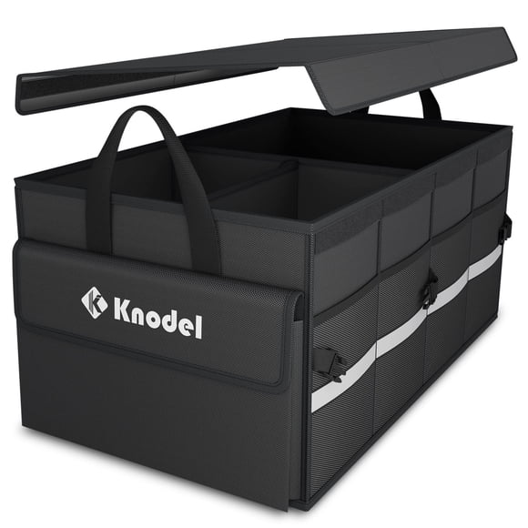 Organizador de maletero de coche K KNODEL con tapa, plegable, negro