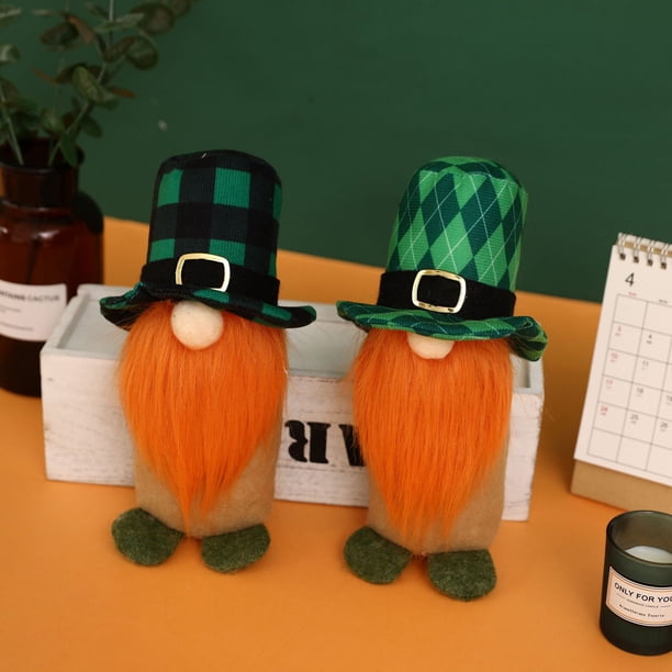 Muñeca Irlandesa con Apariencia de San Patricio, Muñeco de Rodolfo, Juguetes de Decoración, Adornos para El Día de San Patricio.