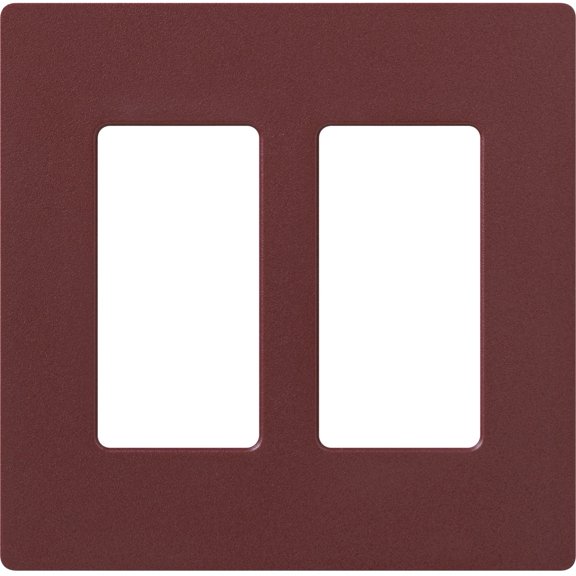 Lutron Claro 2 Gang Decorator Wallplate, SC-2-MR, Merlot