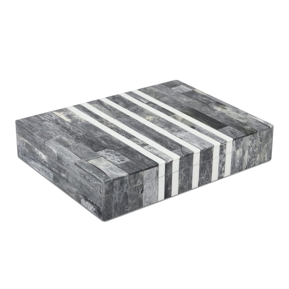 Handicrafts Home Decorative Box - Handmade Jewelry Organizer Box with Lid - Keepsake Box for Home Decor, Jewelry, Accessories, Collectibles - Modern Wooden Storage Box - Cafe, 8X6X1.5 inch