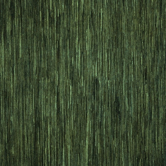 Ahgly Company Machine Washable Indoor Square Abstract Turquoise Blue Modern Area Rugs, 5' Square