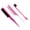 Rose red, variant on Huhudde 3Pieces Hair Styling Comb Set Teasing Hair Brush Edge Brush Rat Tail Comb