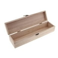 thumbnail image 4 of Rectangular Wooden Treasure Chest Wooden Box Wooden Chest Diy Mud Base Jewelry Storage Box, 4 of 7