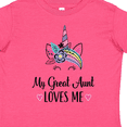 thumbnail image 4 of Inktastic My Great Aunt Loves Me Unicorn Niece Girls Toddler T-Shirt, 4 of 5
