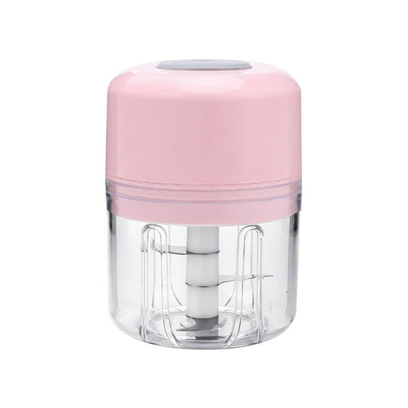 Ongmies Electric Ice Crusher Portable Mini Food Processor Cordless Vegetable Masher with Usb Charging Rainproof Garlic Masher Easy to Use Ice Material 250Ml