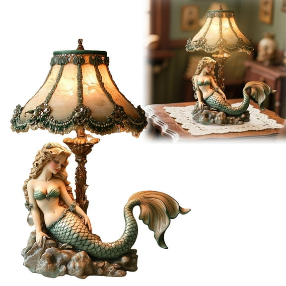 Table Lamp 3D Resin Reading Lamp for Bedroom Livingroom Nightstand, Light for Home Decor, Gifts for Mom Yard Decor