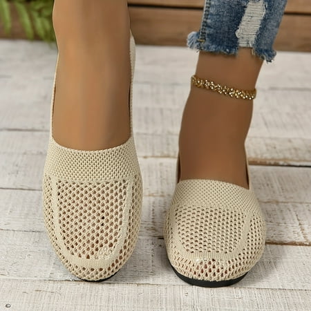 

Women s Lightweight Slip On Breathable Mesh Flats Casual Shoes