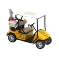 thumbnail image 4 of Decoración de carrito de golf de mesa, mini carrito de golf, juguete en miniatura, carrito de golf Amarillo, 4 of 9