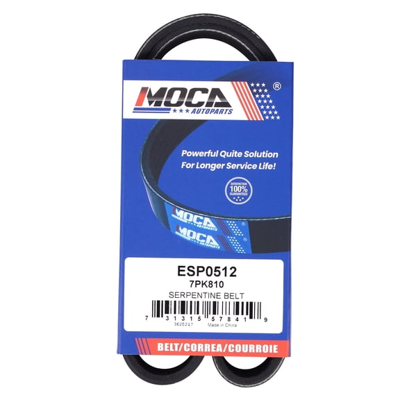 MOCA AUTOPARTS 7PK810 Serpentine Belt Fit for 2011-2016 Toyota Highlander 3.5L & 2010-2015 Lexus RX450h 3.5L