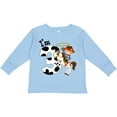 thumbnail image 3 of Inktastic I'm Three-cowboy Riding Horse Birthday Boys Long Sleeve Toddler T-Shirt, 3 of 5