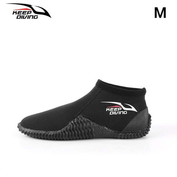 Maoww KEEP DIVING Dive Shoes for Adults 4MM Neoprene Anti-slip Wading Wear-resistant Mens Booties with Rubber Sole Equipment M 39-40