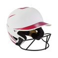 thumbnail image 1 of Casco de bateo de softball Fastpitch Mizuno F6 para adulto con máscara, 1 of 5