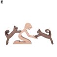 thumbnail image 3 of Homerr Personalized Wooden Ornament Wooden Carvings Ornament for Memory Gifts Nordic Style Cute Pet & Owner Loving Statues for Dog Rabbit Bird Home Custom Family Name Puzzle, 3 of 7