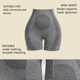thumbnail image 4 of WULMLEO Women's High Waisted Tummy Control Biker Shorts Seamless Compression Shorts for Workout Gray M, 4 of 6