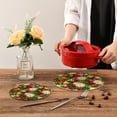 thumbnail image 7 of GZHJMY Christmas Ball Trivets Pot Holders Set of 2, Hot Pads, Table Mats,Placemats Set for Cooking and Baking, Cotton Braided Hot Pads, 7.09"+9.45", 7 of 7