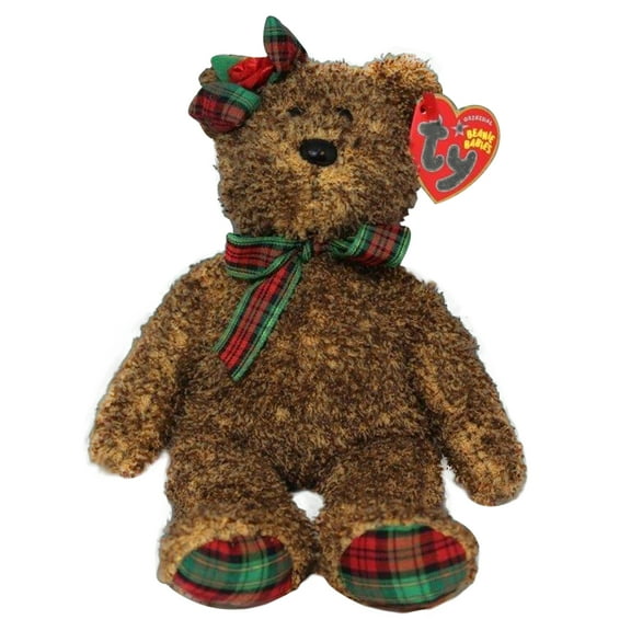 Ty Beanie Babies Happy Holidays the Bear Tartan Hallmark Exclusive 2005
