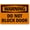 Warning Sign 6, variant on Do Not Block Door Sign - 8"x12" Tin Metal Warning Sign, Vintage Decor for Home Farm Bar Coffee Shop
