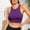 Purple, variant on Crop Ribbed Racerback Tank Tops for Women Casual Summer Basic Cropped Tank Top Y2k Tops
