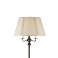 thumbnail image 2 of 150 Watt 6 Way Metal Floor Lamp with Fabric Tapered Shade, Bronze- Saltoro Sherpi, 2 of 5