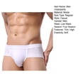 thumbnail image 6 of zeranth Men Underpants Low Waist Solid Color Thin U Covex Soft Breathable High Elastic Anti-septic Quick Dry No Constraint Pouch Men Briefs Male Underwear, 6 of 6