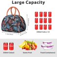 thumbnail image 4 of Palm Leaves Lunch Bag – Hawaiian Jungle Vibe, Insulated Reusable Tote for Beach or Everyday Use, 4 of 4