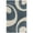 Slate/Ivory, variant on SAFAVIEH Florida Mirabelle Geometric Shag Area Rug, Blue/Ivory, 4' x 6'