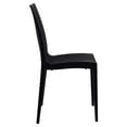 thumbnail image 4 of LeisureMod Weave Mace Set of 2 Indoor Outdoor Dining Chairs in Black - Modern Woven Design for Patio, Garden, and Dining Room, 4 of 9