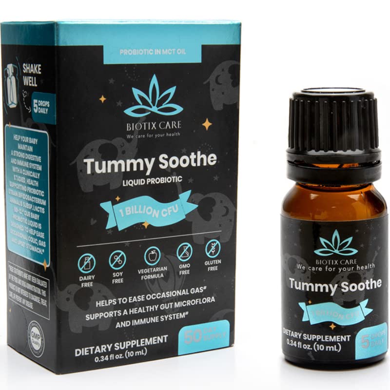 Buy Baby Probiotic Tummy Soothe Drops Baby Gas, Colic, Diarrhea & Constipation Relief (10mL