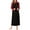 Black_Red Sleeve, variant on Avidlove Cotton Nightgown for Women Long Sleeve Hooded Gowns Sleepwear Full Length Nightwear with Pockets