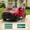 thumbnail image 3 of Xuanlur 24V 160W Licensed Dodge RAM 2500 Ride on Toy for Big Kids, 2 Seater Ride On Car with Remote Controll, Ride on Truck w/4-Wheel Suspension, Storage, Dual-Speed Modes, Soft Start & Stop (Red), 3 of 7