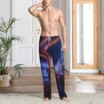 thumbnail image 6 of Lsque Futuristic Bar Space View Print Men's Pajama Pants, Lounge Pant - Comfortable Home Wear,Elastic Waistband, Stylish Design-XX-Large, 6 of 9