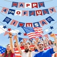 thumbnail image 3 of Qiweii American Independence Day Banner Patriotic Holiday Party Hanging Flag, 3 of 7