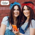 thumbnail image 2 of Motique Accessories 22 inch Cotton Paisley Bandana - Large Red Gold, 2 of 4